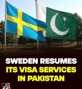 Sweden has resumed its visa services in Islamabad