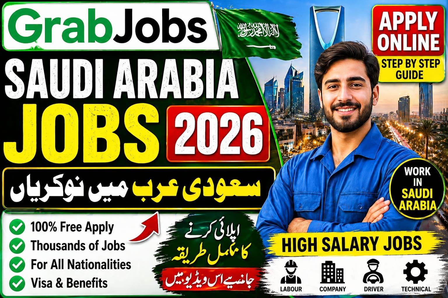 Multiple Jobs in Saudia Arabia Apply Now