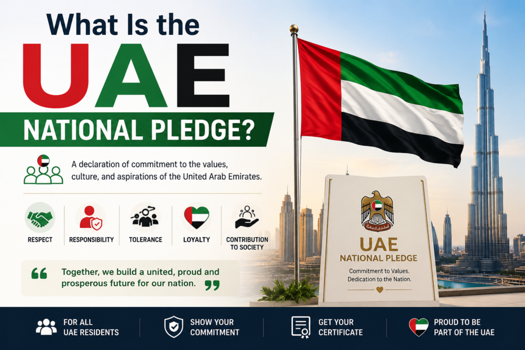 UAE National Pledge Certificate
