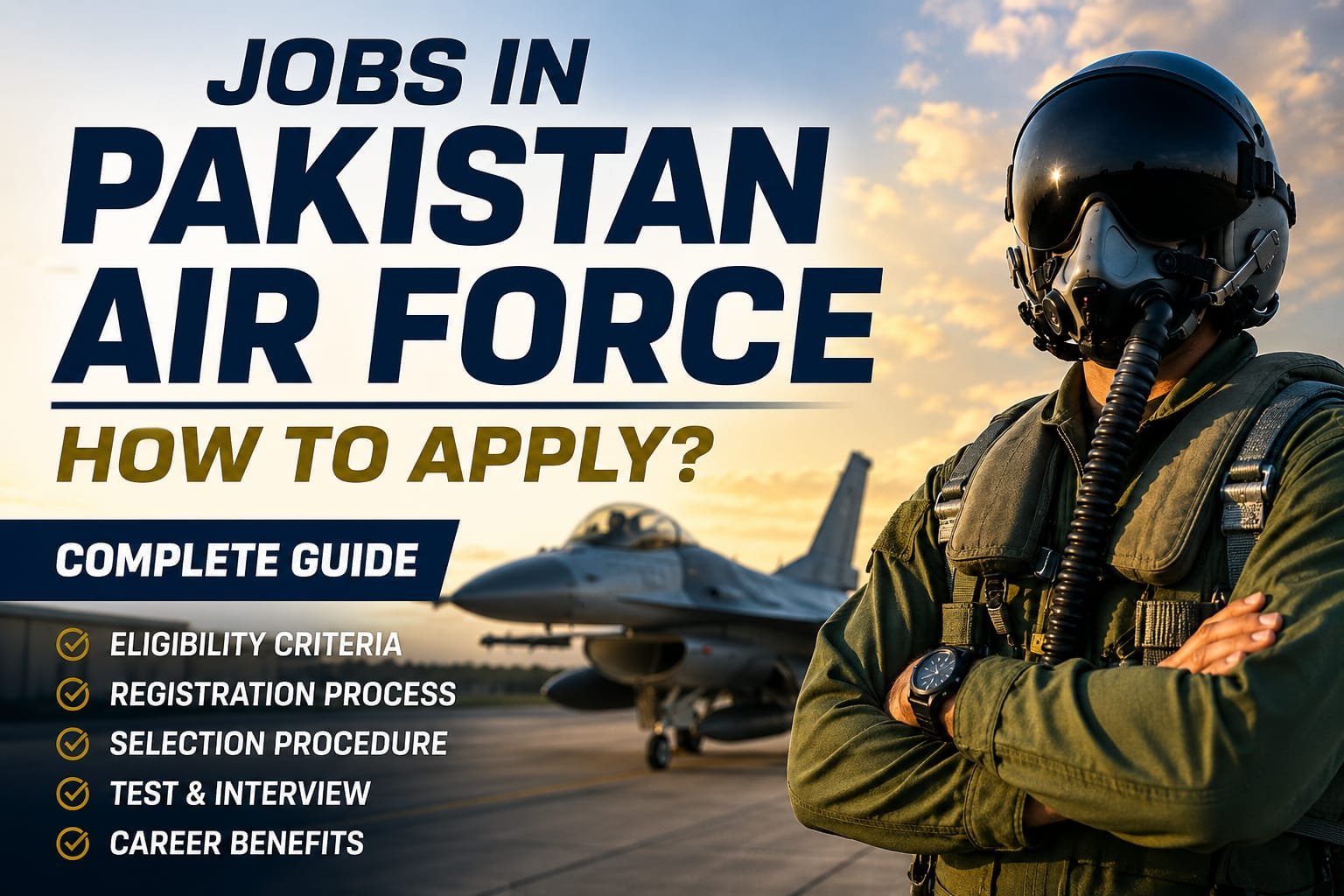 Jobs In Pakistan air force , How to apply ?