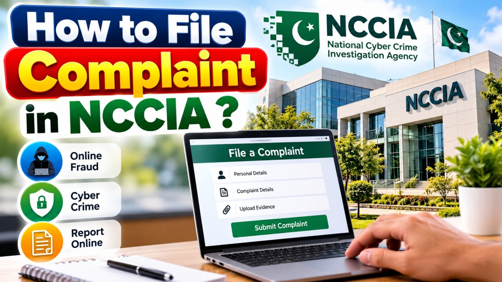 How to file complaint in NCCIA ?